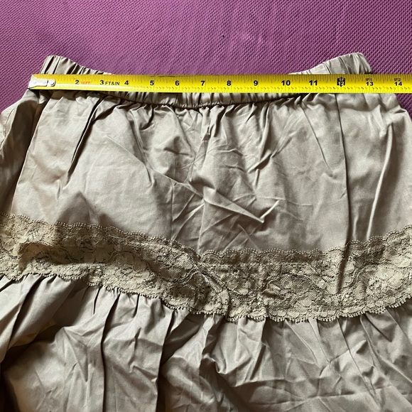 Japanese Voi·e·noi Fairy core Lace Tiered Skirt Tan brown - Picture 13 of 14